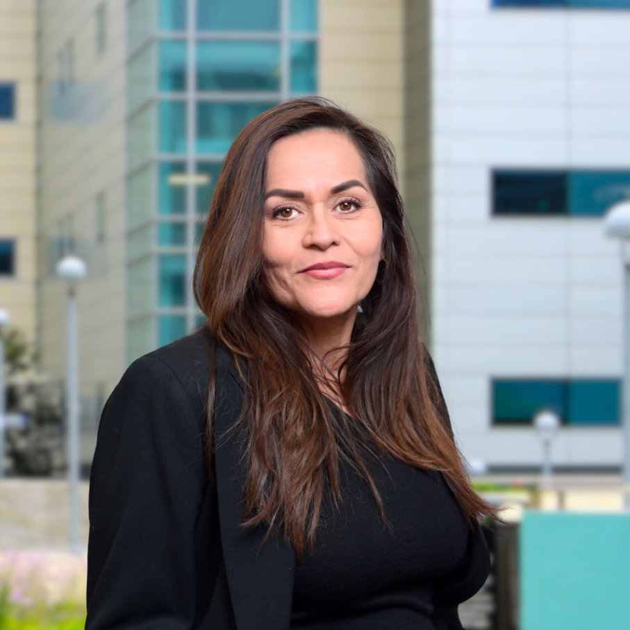 Concepcion Castro standing in front of LA General Medical Center