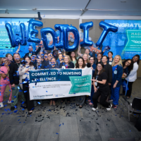 LAGMC_2025-07-22_Magnet_Excellence LA General Nursing Team celebrating their Magnet Achievement with Balloons and confetti