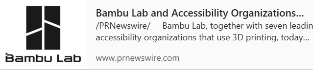 Bambu Lab and Accessibility Organizations Launch MakerWorld 3D-Printing Challenge