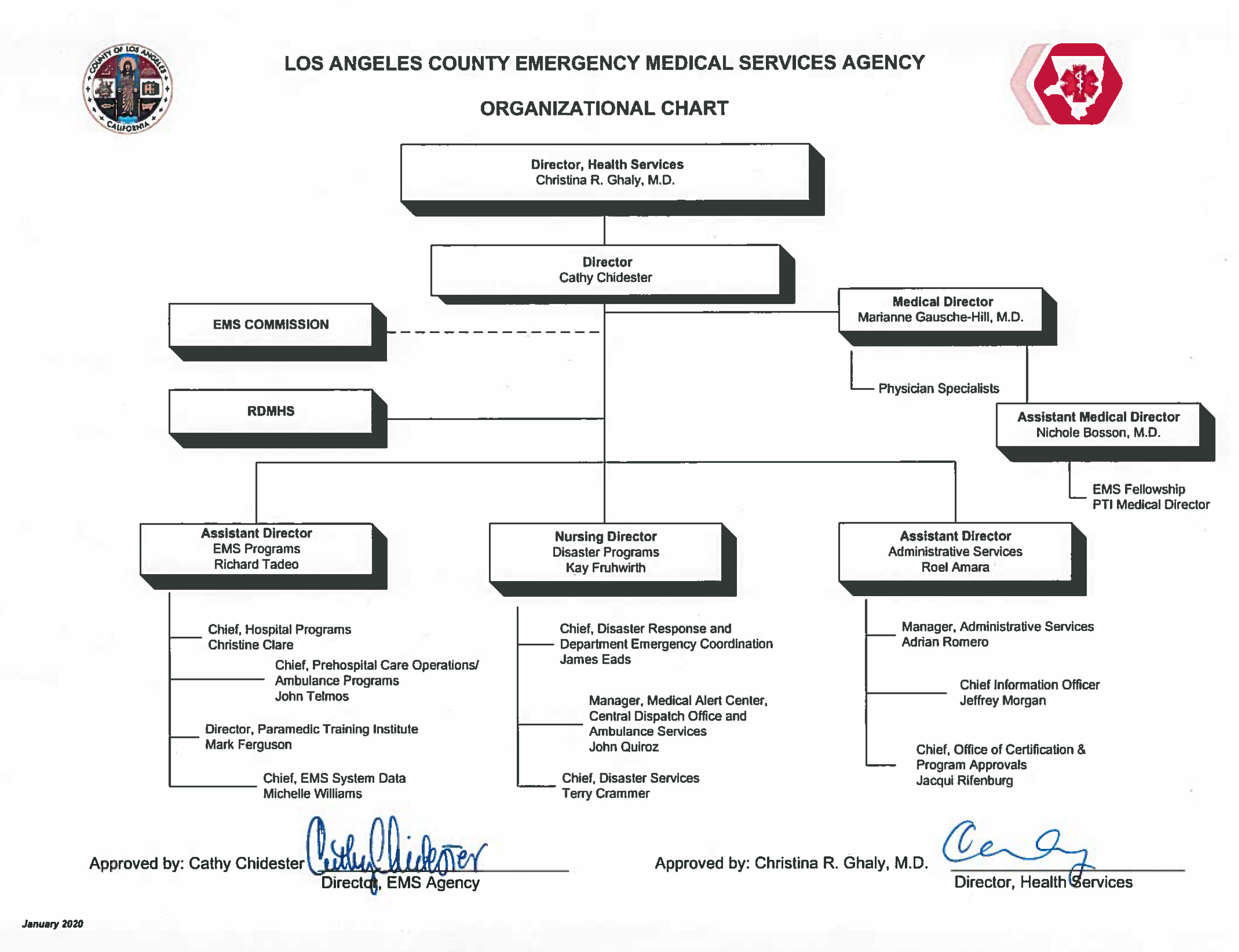 EMS Organization Chart