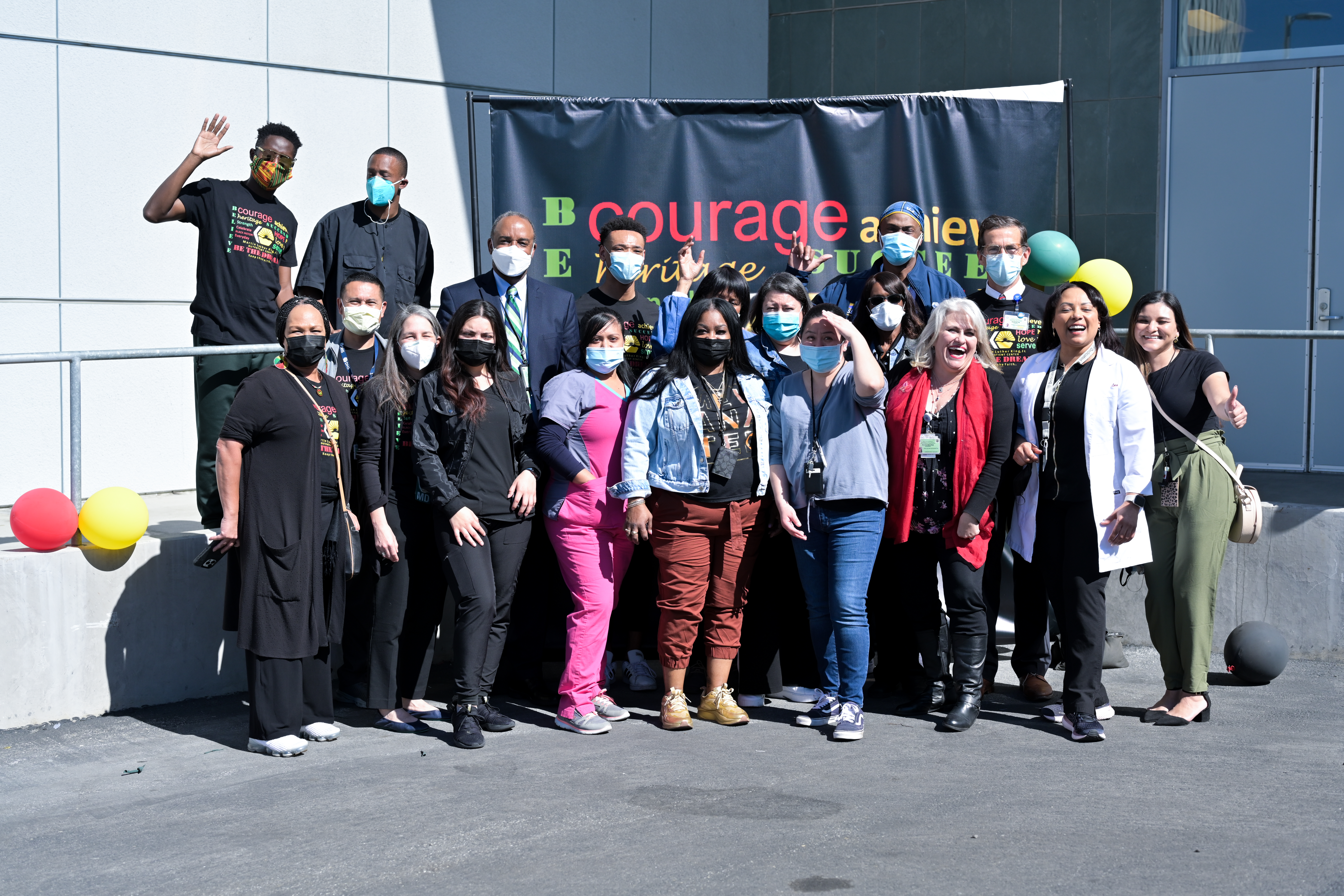 Participants at a Martin Luther King, Jr. Outpatient Center Black History Month Event