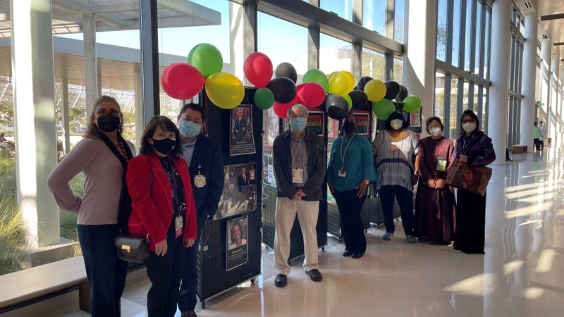 a. Rancho CEO Dr. Aries Limbaga joined the Black History Month exhibit presented by the Cultural Diversity Operations Council