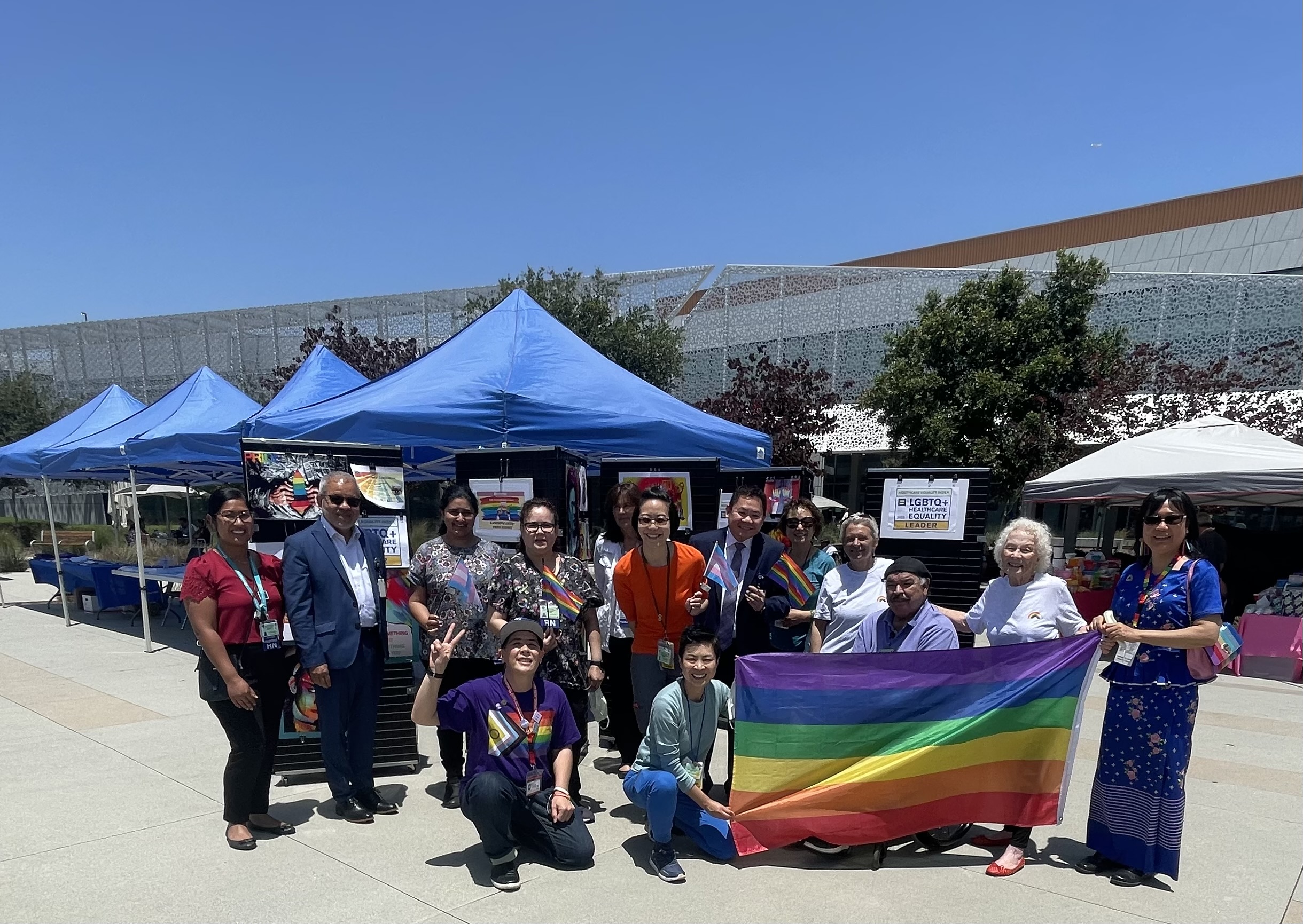 Dr Limbaga, CEO and Mr. Ovando, COO joining the Pride celebration at Rancho