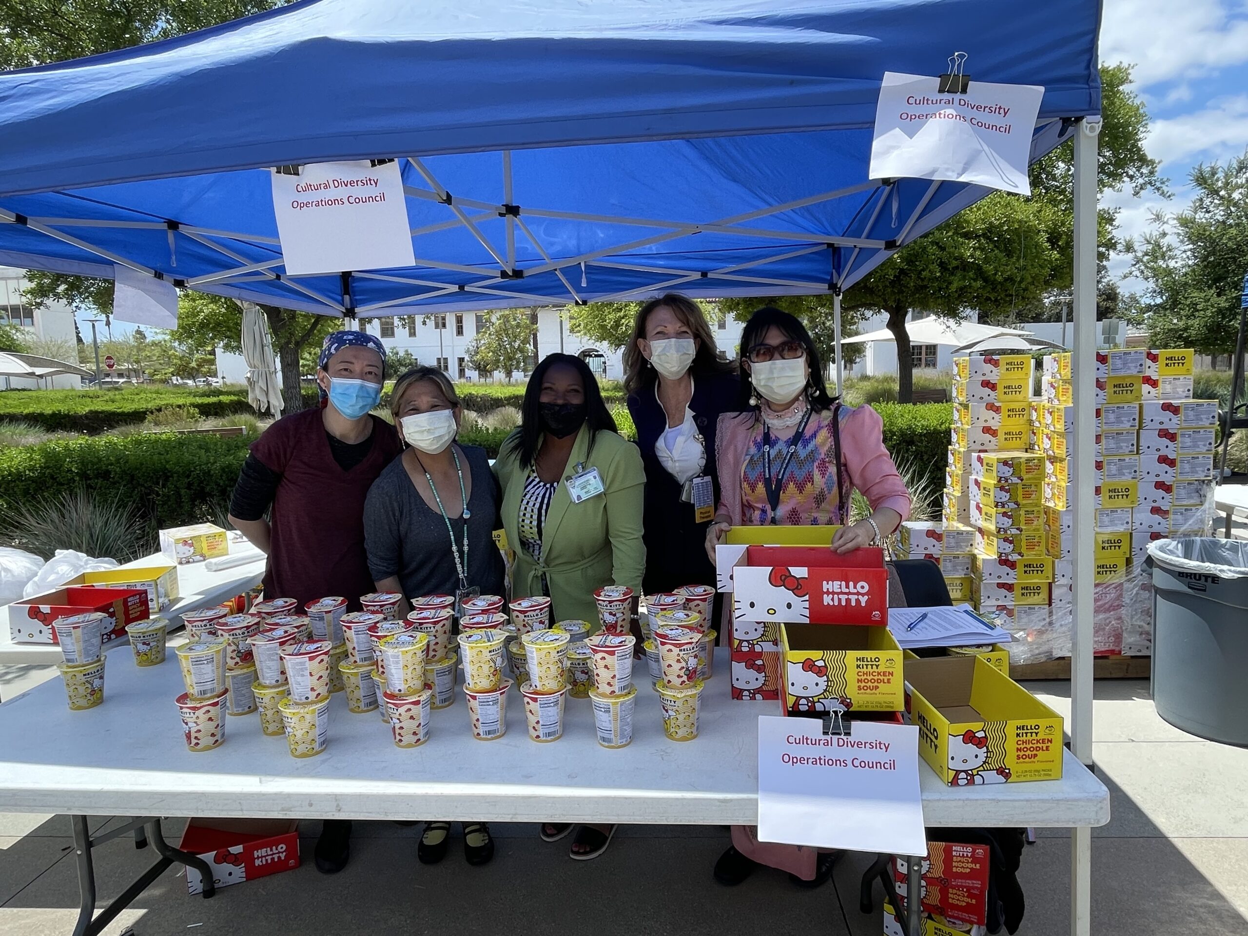 Rancho AAPI May 2 outdoor celeb with free cup noodles for all staff