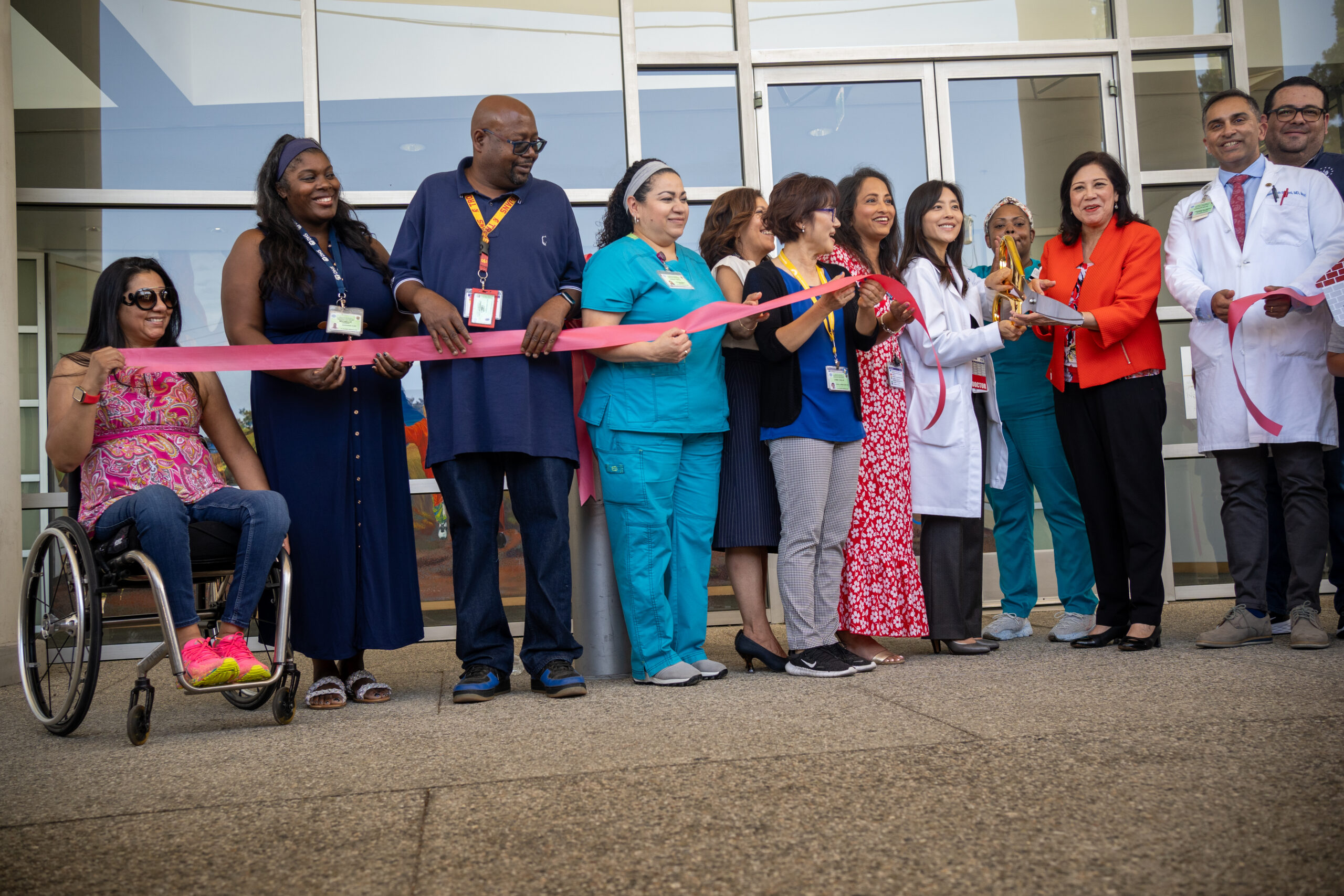 Alvarado Clinic Ribbon Cutting with Supervisor Hilda Solis